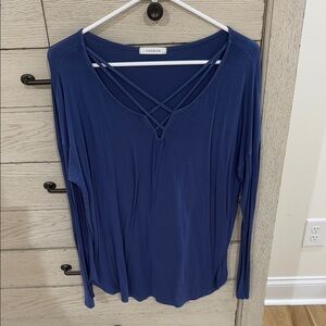 Cherish Women's Blue Long Sleeve Top